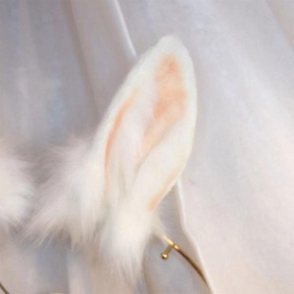 Bunny Ears Tail Headband Cosplay Costume Accessory - Modakawa Modakawa