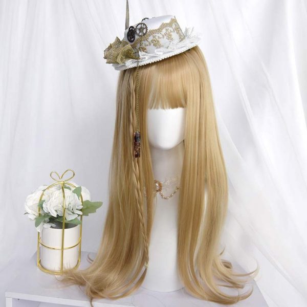 Multi-color Long Straight Wig With Bangs - Modakawa modakawa