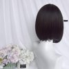 Lovely Short Straight Wig With Air Bangs - Modakawa modakawa