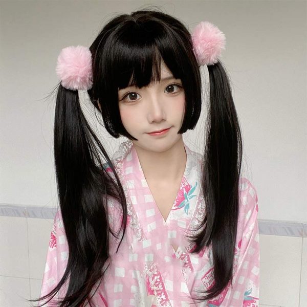 Princess Cut Wig Long Straight With Air Bangs - Modakawa Modakawa