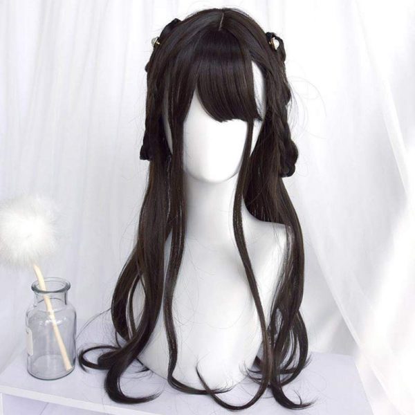 Multi-color Long Straight Wig With Bangs - Modakawa modakawa