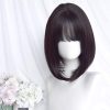 Lovely Short Straight Wig With Air Bangs - Modakawa modakawa