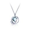 Blue Pendant 925 Sterling Silver Necklace - Modakawa Modakawa