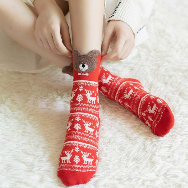 Cute Cartoon Christmas Socks  - Modakawa Modakawa