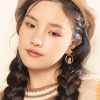 Fox Maple Leaf 925 Sterling Silver Stud Earrings Ear Clips - Modakawa Modakawa