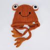 Frog Eyes Plush Knitted Hat - Modakawa modakawa