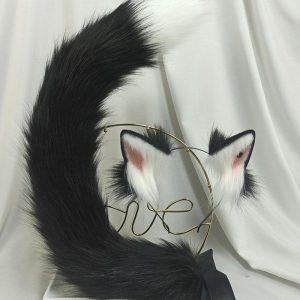 Kitty Ears Tail Headband Cosplay Costume Accessory - Modakawa Modakawa