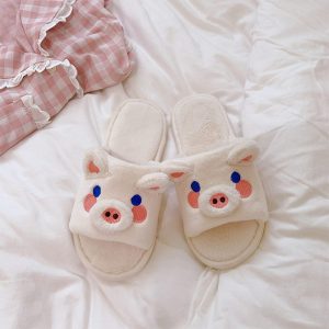 Lovely Cartoon Animals Plush Slippers - Modakawa Modakawa