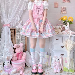 Pure Color Bow Knot Lolita Mary Janes Shoes - Modakawa modakawa