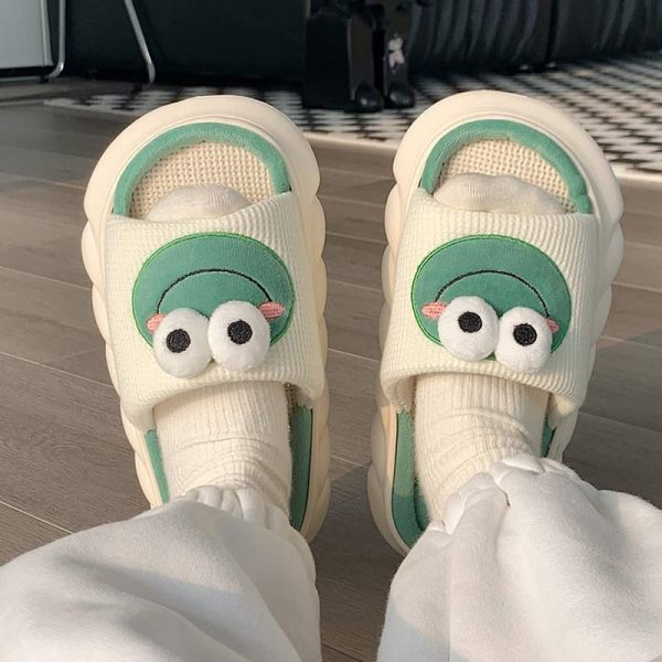 Cartoon Frog Casual Slippers - Modakawa Modakawa