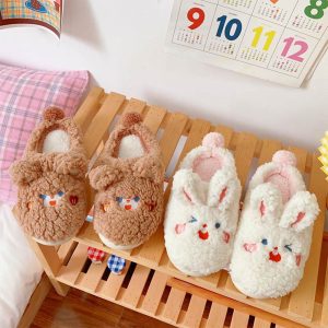 Lovely Cartoon Animals Plush Slippers - Modakawa Modakawa