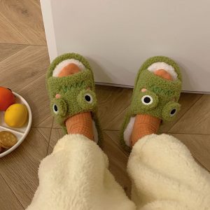 Cute Frog Plush Slippers - Modakawa Modakawa