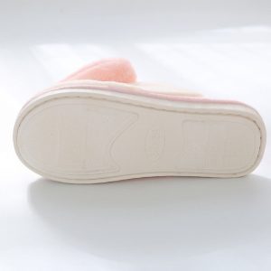 Love Heart Pattern Plush Slippers - Modakawa modakawa