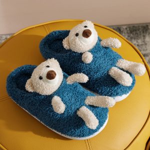 Lovely Doll Bear Star Plush Slippers - Modakawa Modakawa