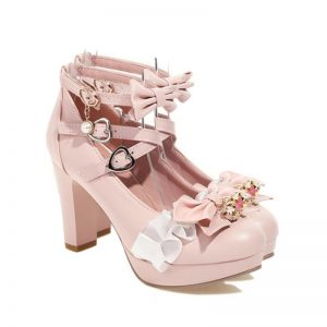 Sweet Lace Bow Lolita Mary Janes Shoes - Modakawa Modakawa