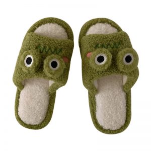 Cute Frog Plush Slippers - Modakawa Modakawa