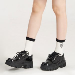 Chunky JK Mary Janes Shoes - Modakawa modakawa