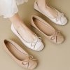 Sqaure Toe Bowknot Mary Janes Flats Shoes - Modakawa modakawa