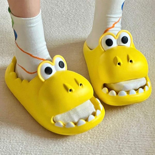 Cartoon Dinosaur Casual Slippers - Modakawa Modakawa